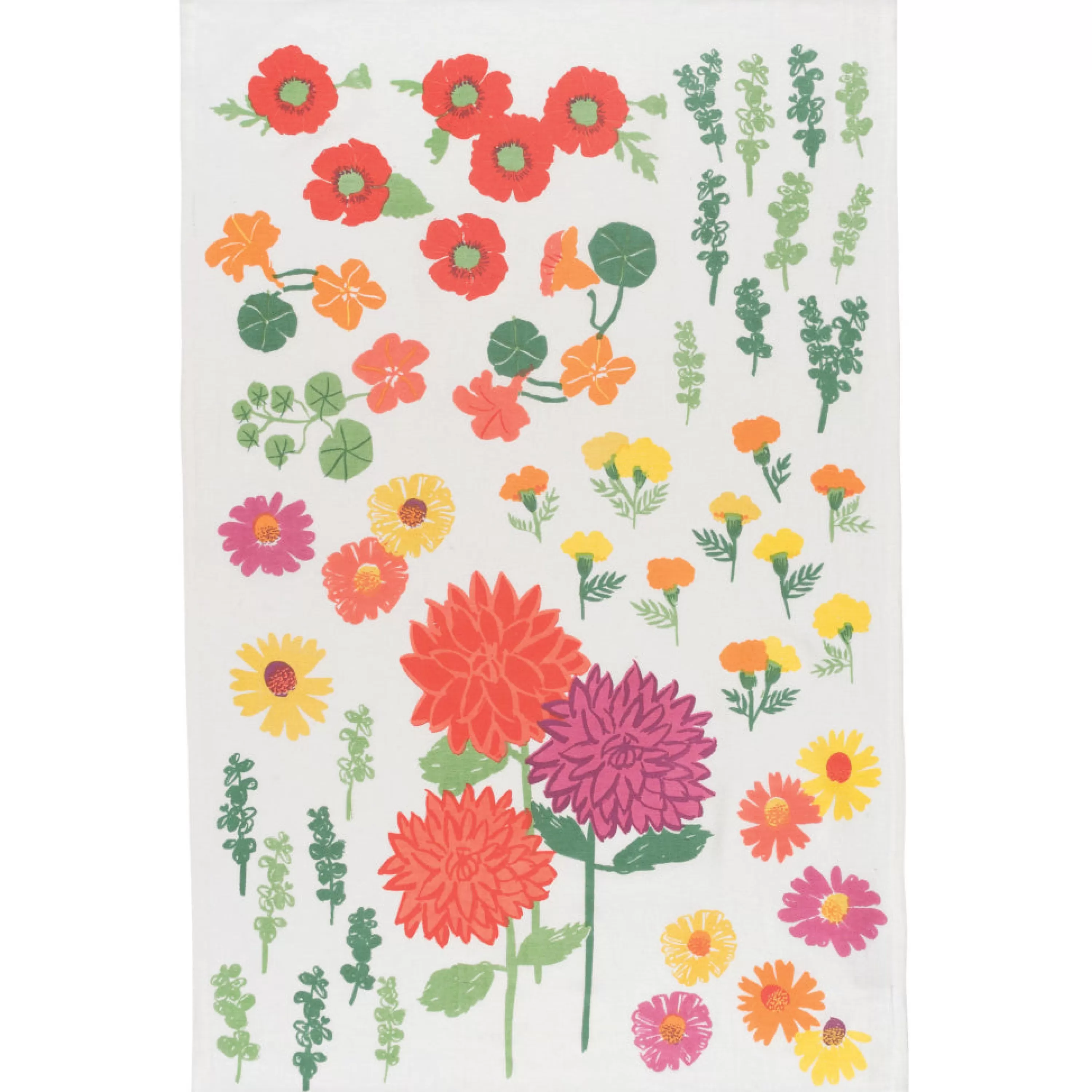 Clearance Danica Flowers Of The Month Baker's Floursack Dishtowels Set Of 3