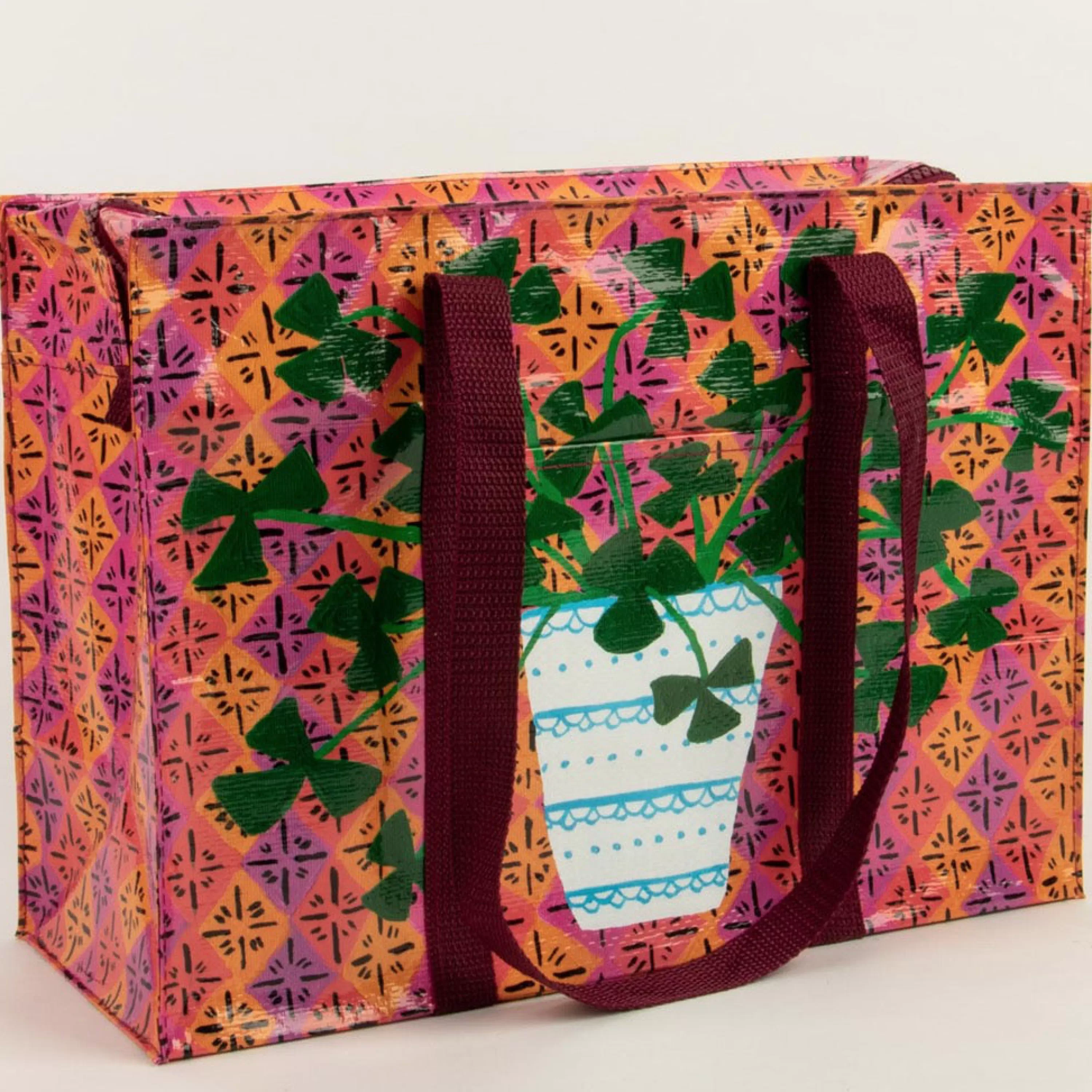 New Blue Q Pretty Plant Shoulder Tote